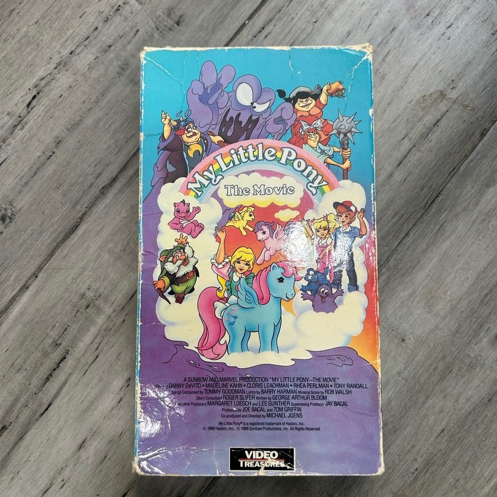 Vintage My Little Pony The Movie VHS